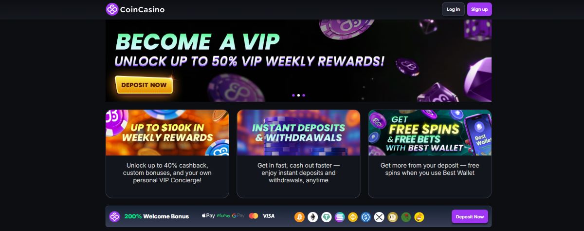 Gokken zonder registratie online casino Landingspagina Coincasino